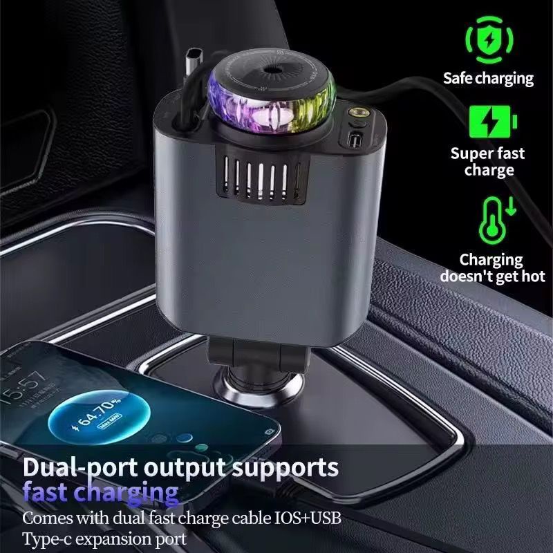 Car Retractable 5-in-1 Charger KC45W