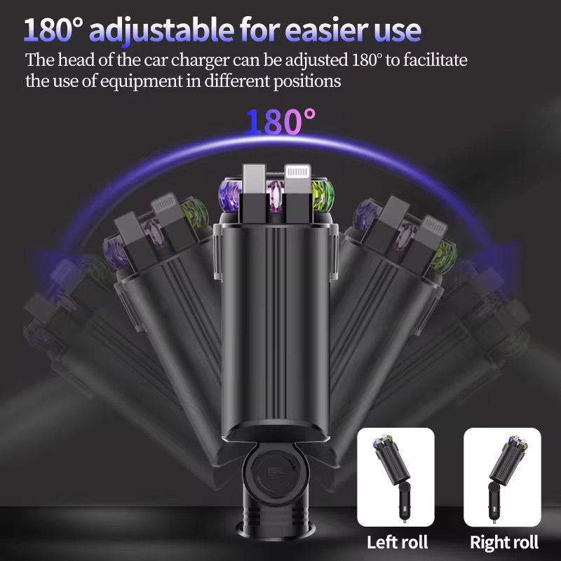 Car Retractable 5-in-1 Charger KC45W