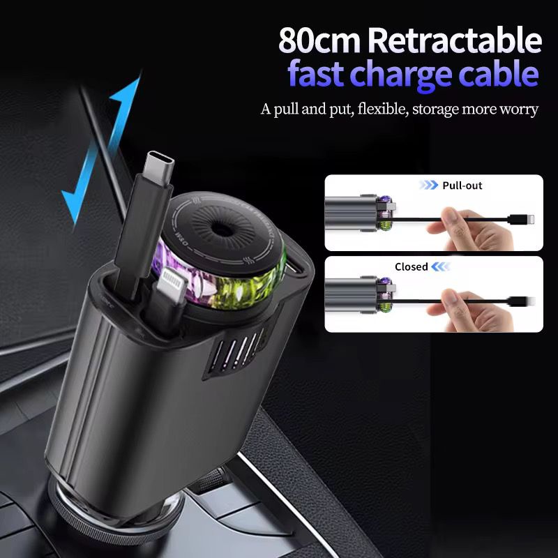 Car Retractable 5-in-1 Charger KC45W