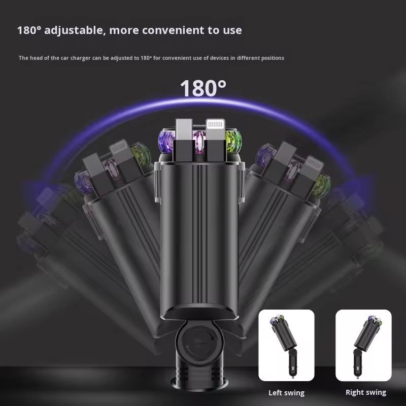 Car Retractable 5-in-1 Charger KC45W