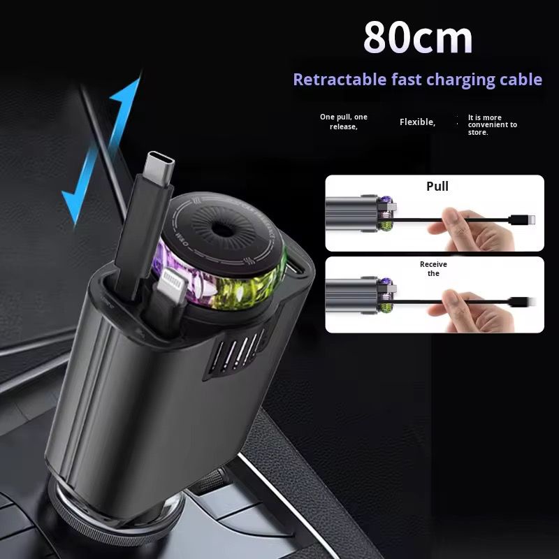 Car Retractable 5-in-1 Charger KC45W