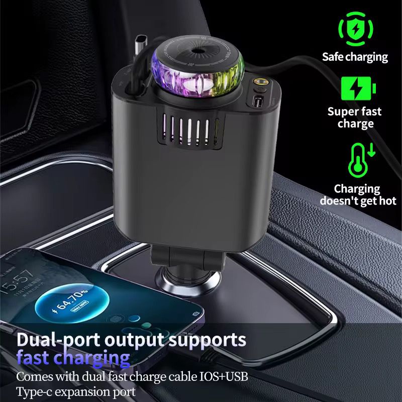 Car Retractable 5-in-1 Charger KC45W