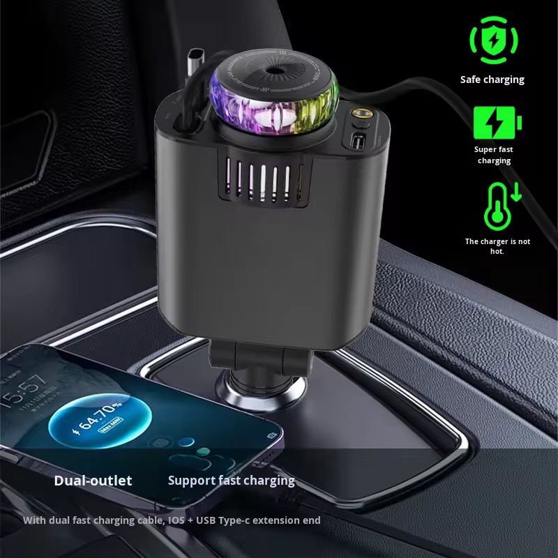 Car Retractable 5-in-1 Charger KC45W