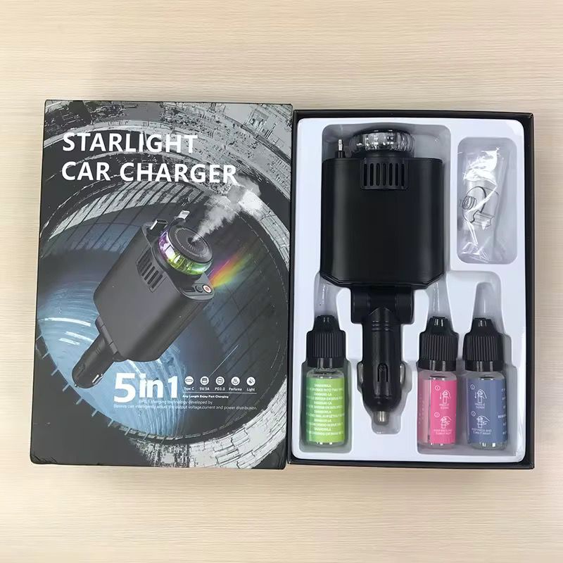 Car Retractable 5-in-1 Charger KC45W