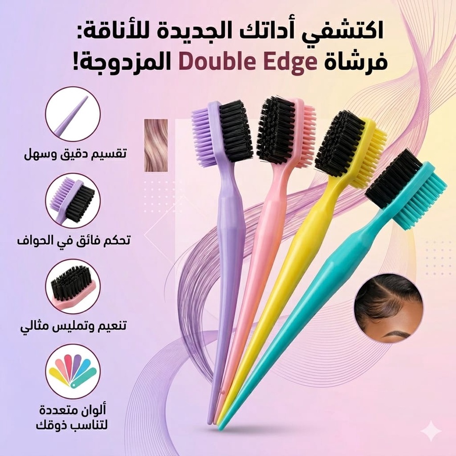 Baby Tress Hairbrush Styling Tool Edge Styler 3-in-1
