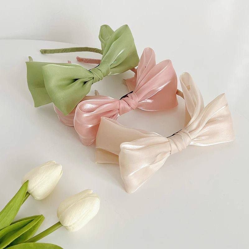 soft big bow cute headband