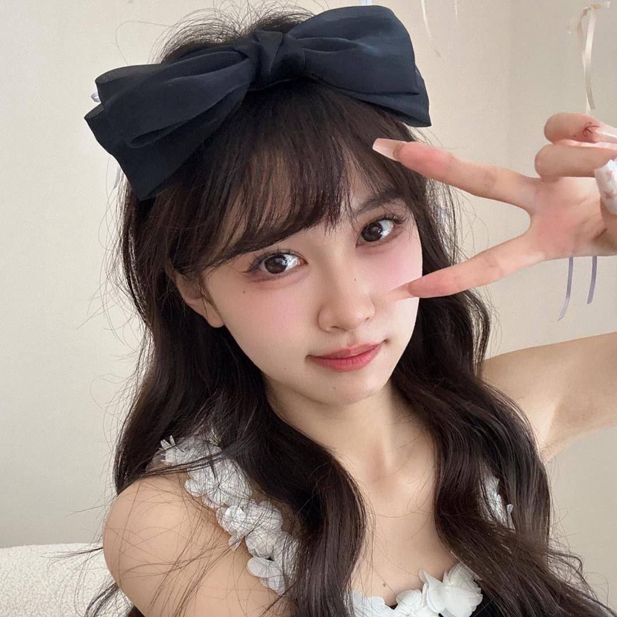 soft big bow cute headband