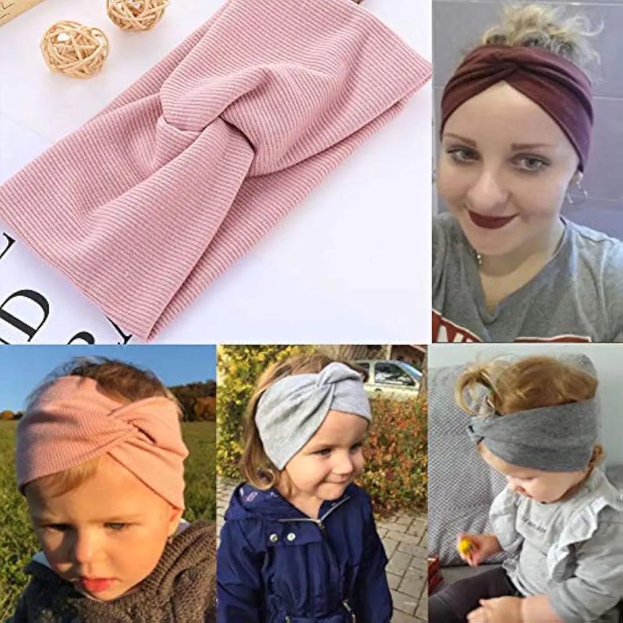 Soft wide stretchy headband