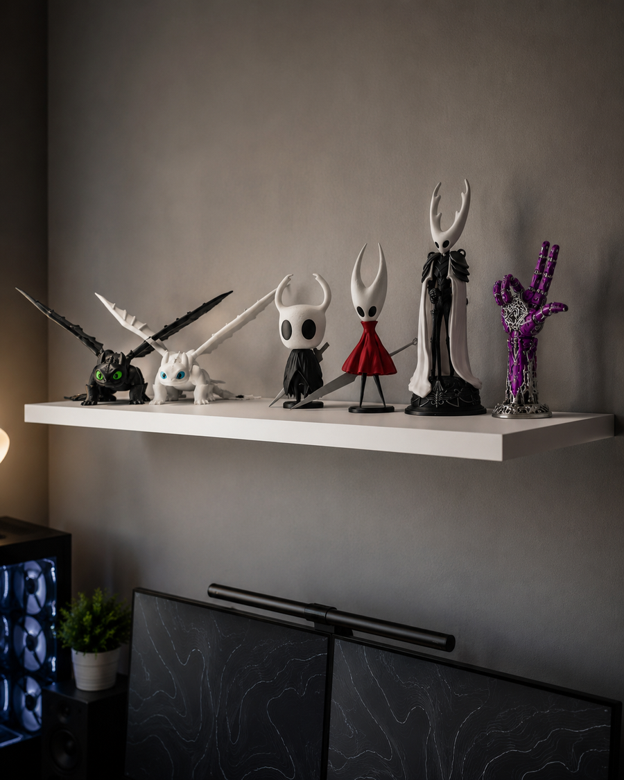 Flying wall shelf