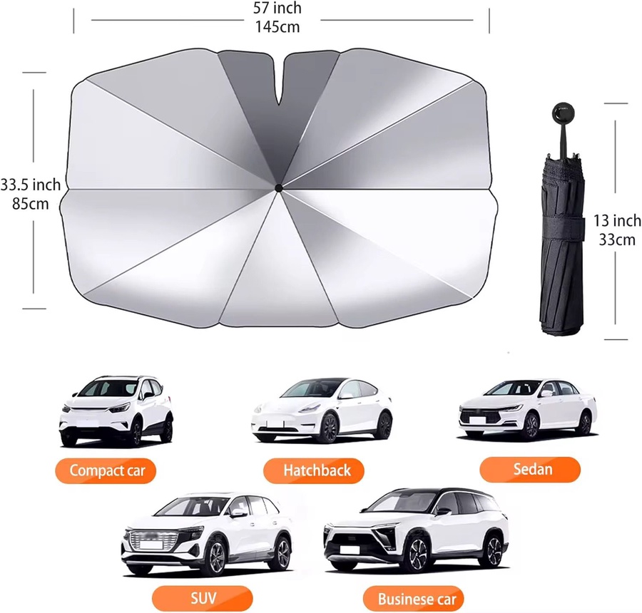 Titan Foldable Sunshade Umbrella-KUMB