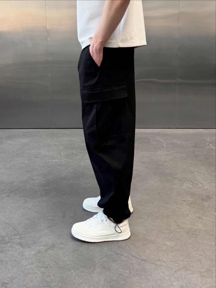 Gabardine Cargo Pants
