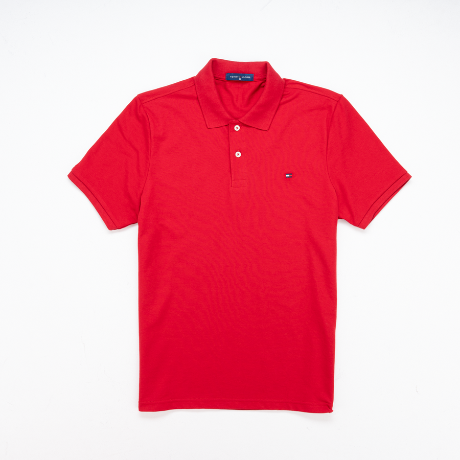 Cotton Polo — Embroidered Collar
