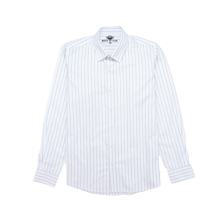Striped Cotton Shirt — Relaxed Fit