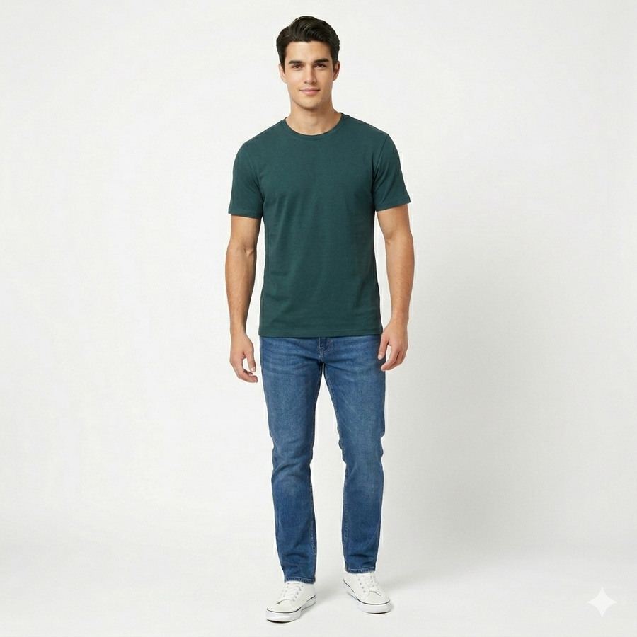 versized Interlock Cotton Tee