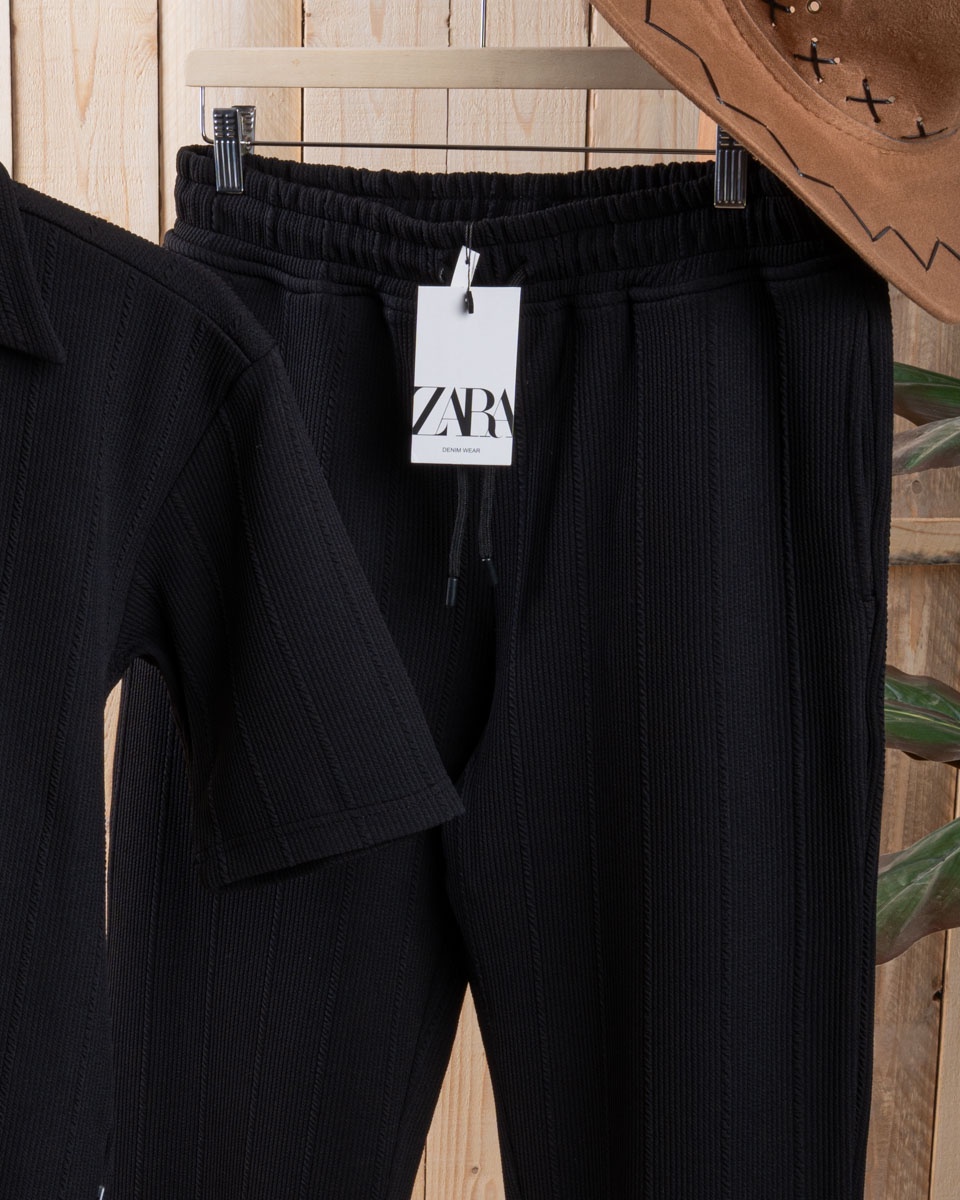 Jacquard Cotton Summer Set — Shirt & Trousers