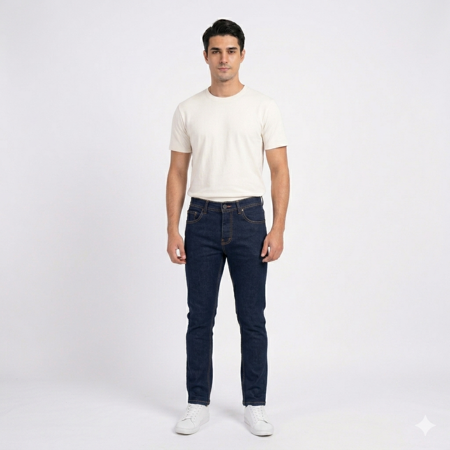 Stretch Denim Regular Fit Jeans