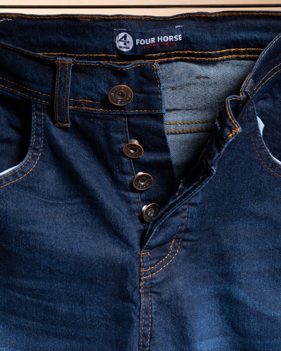 Stretch Denim Regular Fit Jeans