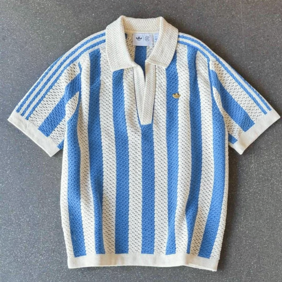  Knitted Polo Shirt — Soft Knit, Short Sleeve