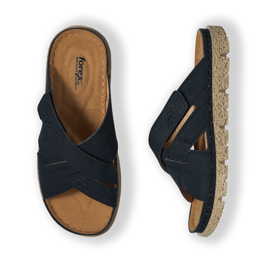 Nubuck Sandals — Cushioned Footbed