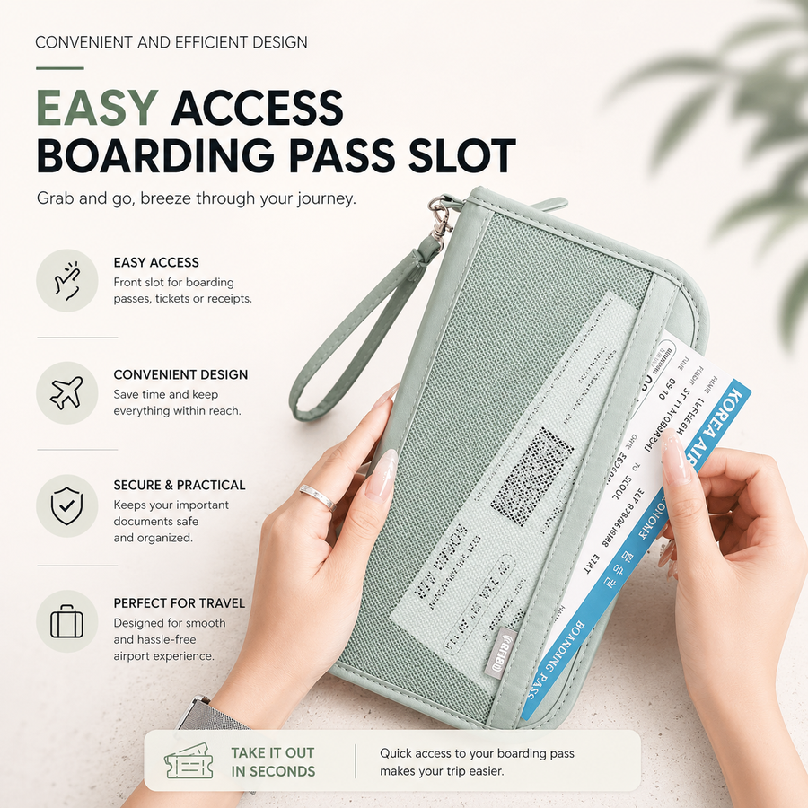 All-In-One Airport Travel Organizer Wallet