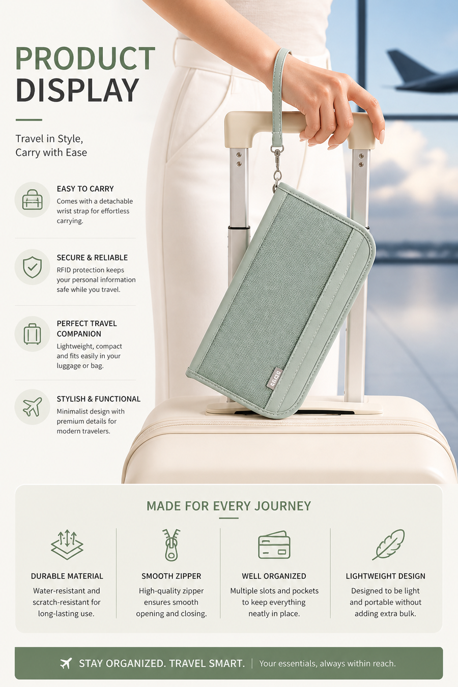 All-In-One Airport Travel Organizer Wallet