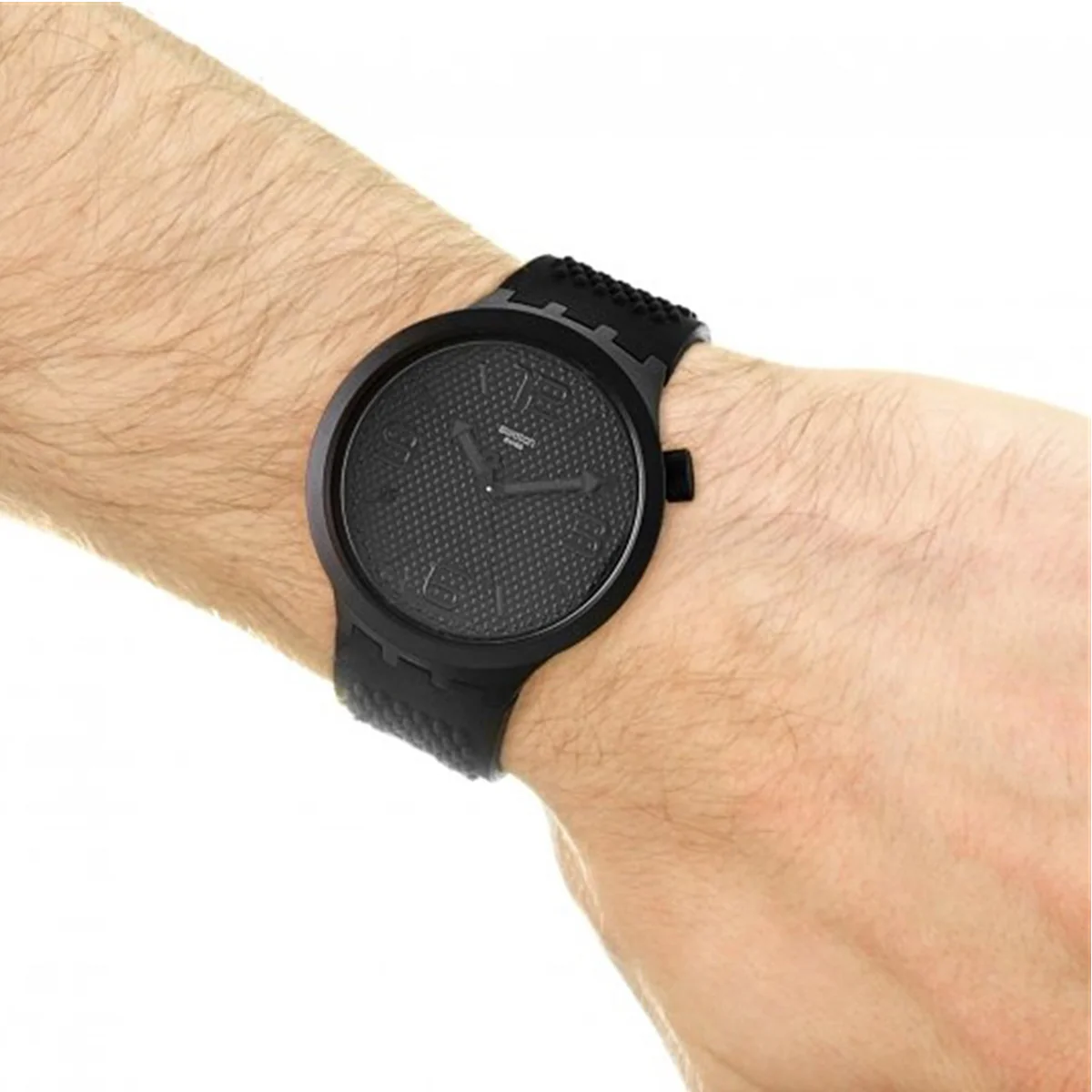 Black Silicone Men’s Watch