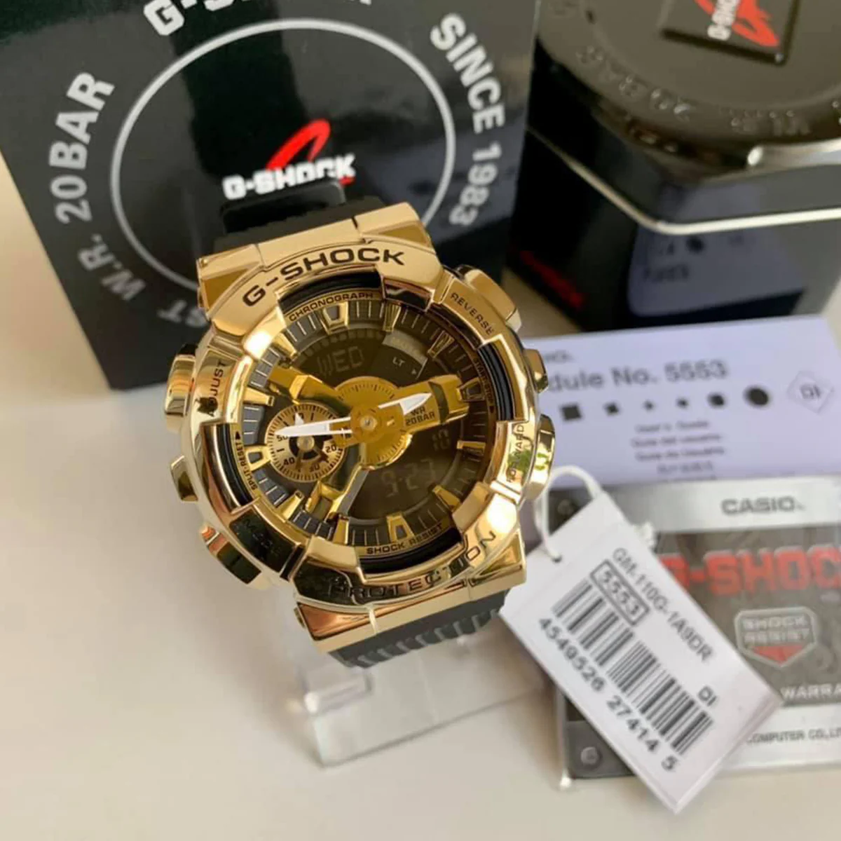 Gold & Black Men’s Sport Watch