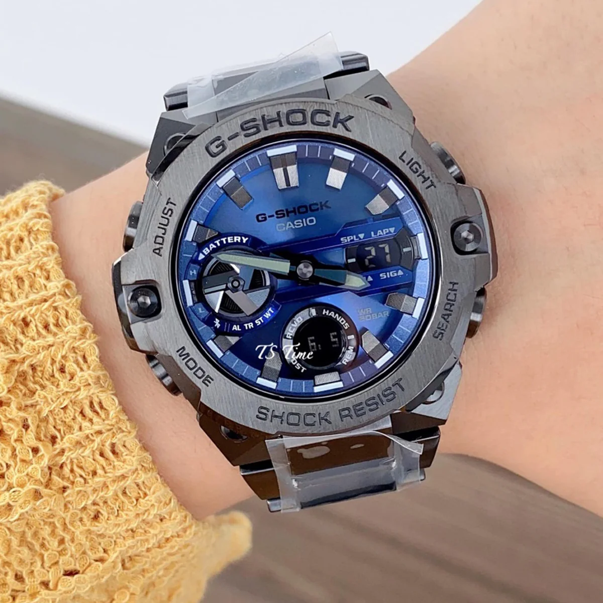 Blue Dial Stainless Steel Men’s Watch