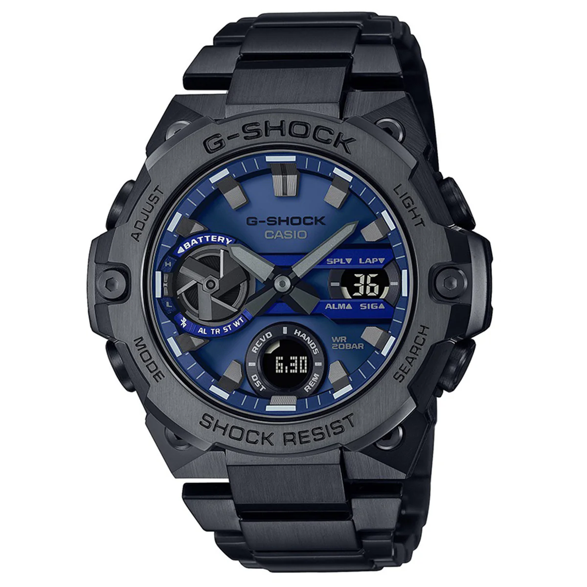Blue Dial Stainless Steel Men’s Watch