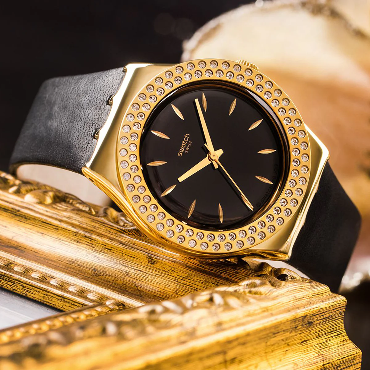 Swatch Goldy Show YLG141 Women’s Watch