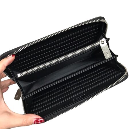 Black Leather Women Wallet