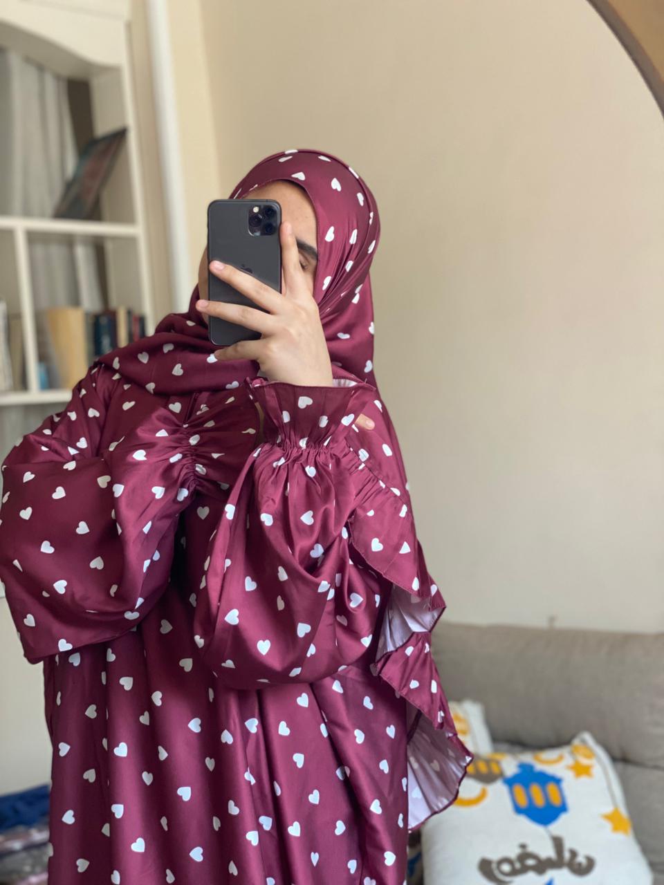 اسدال قلوب ستان لون برجاندي
