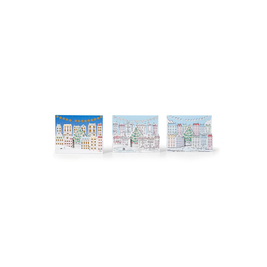 Tchibo, Pop-up Greeting Cards Set of 3 - Multicolor