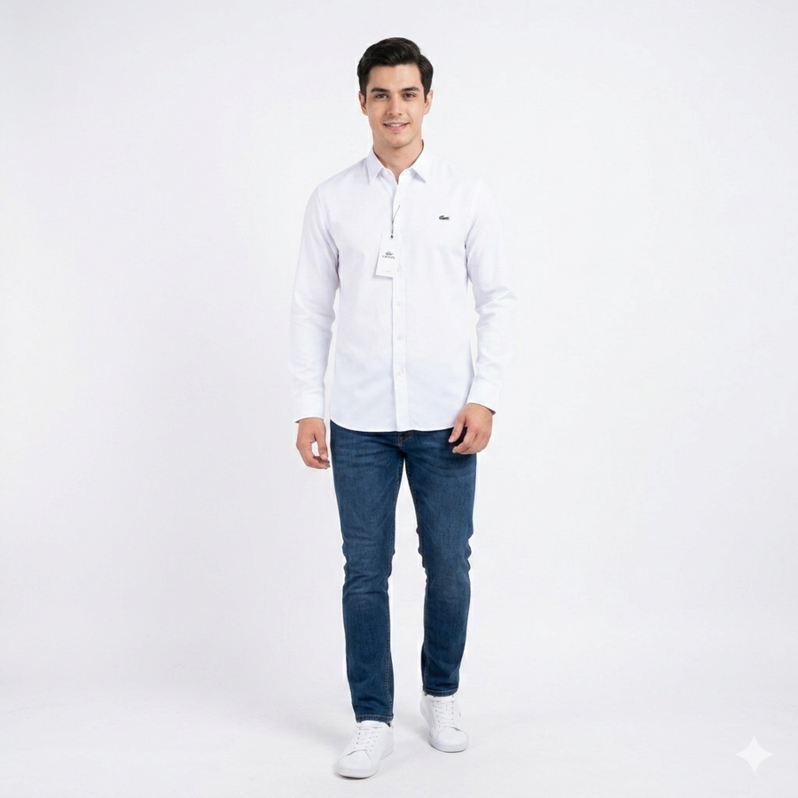 Lacoste Cotton Shirt — Regular Fit