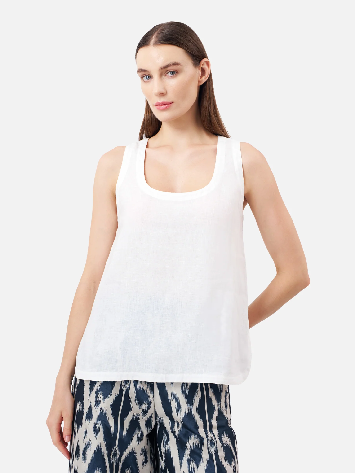 Chic Piping Tank Top