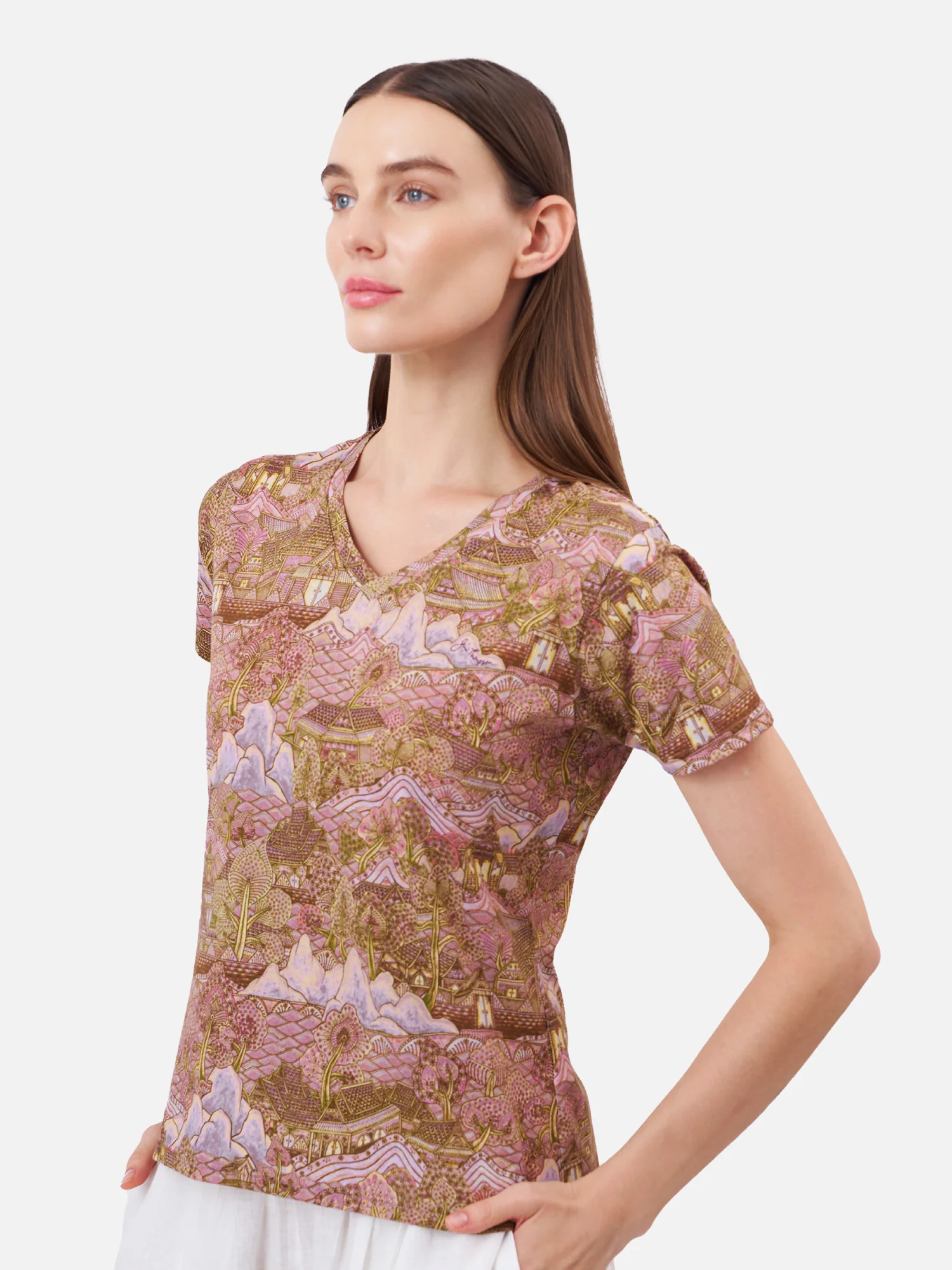 Ayothaya V-Neck Tee
