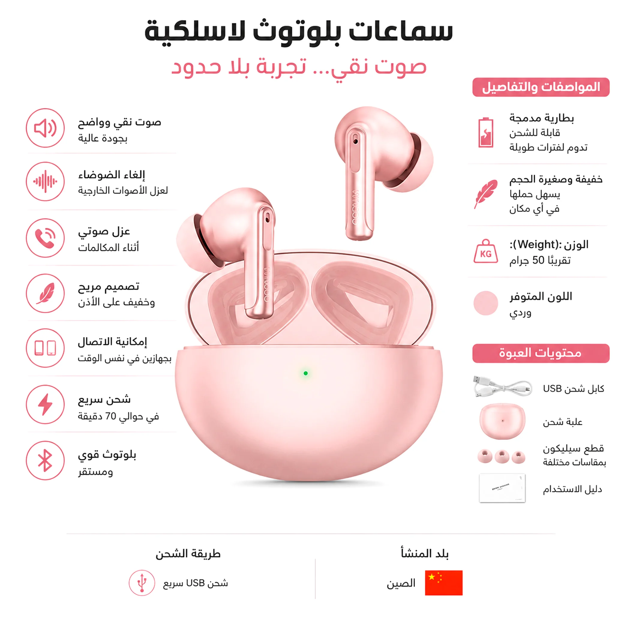 Wingo I-Buds (Pink)