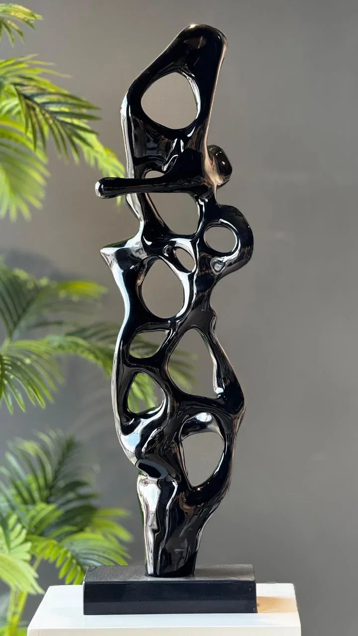 Black Stone Base Sculpture