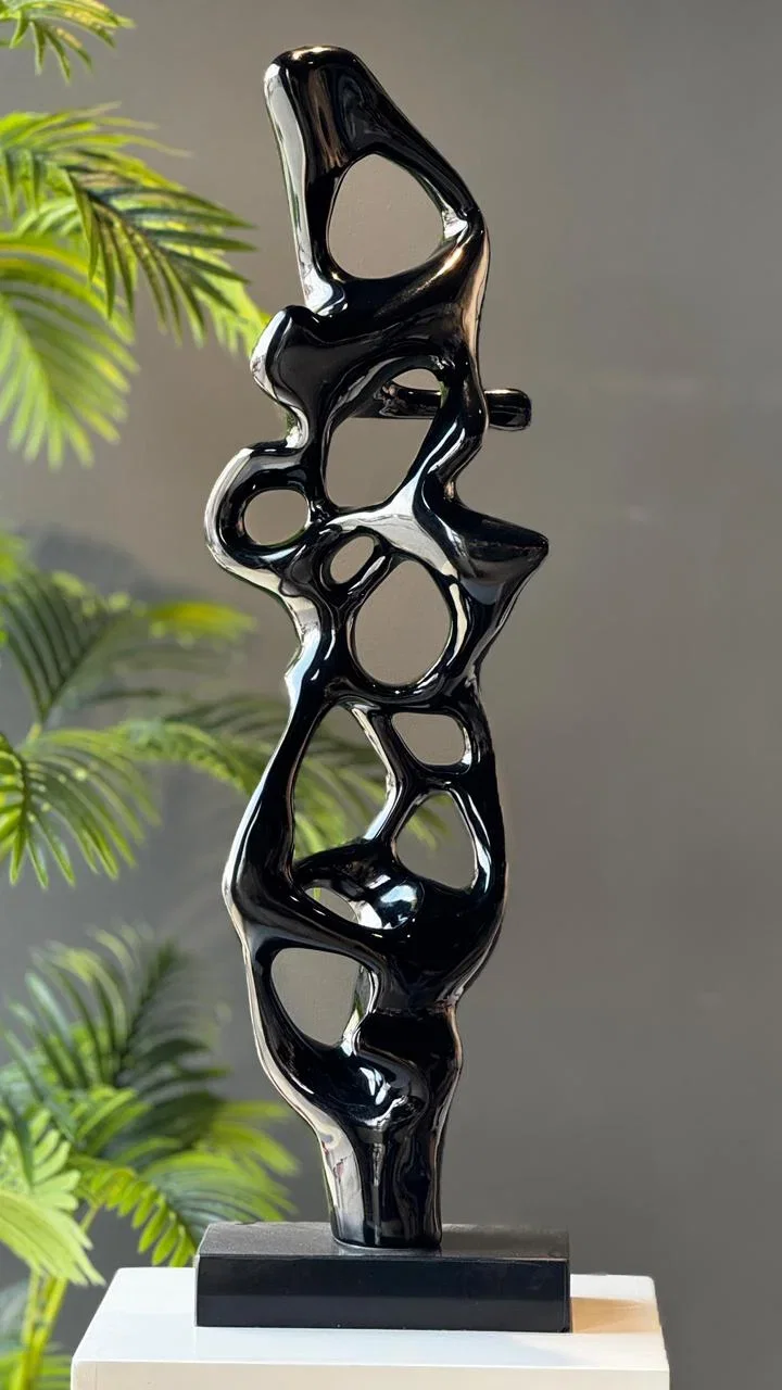 Black Stone Base Sculpture