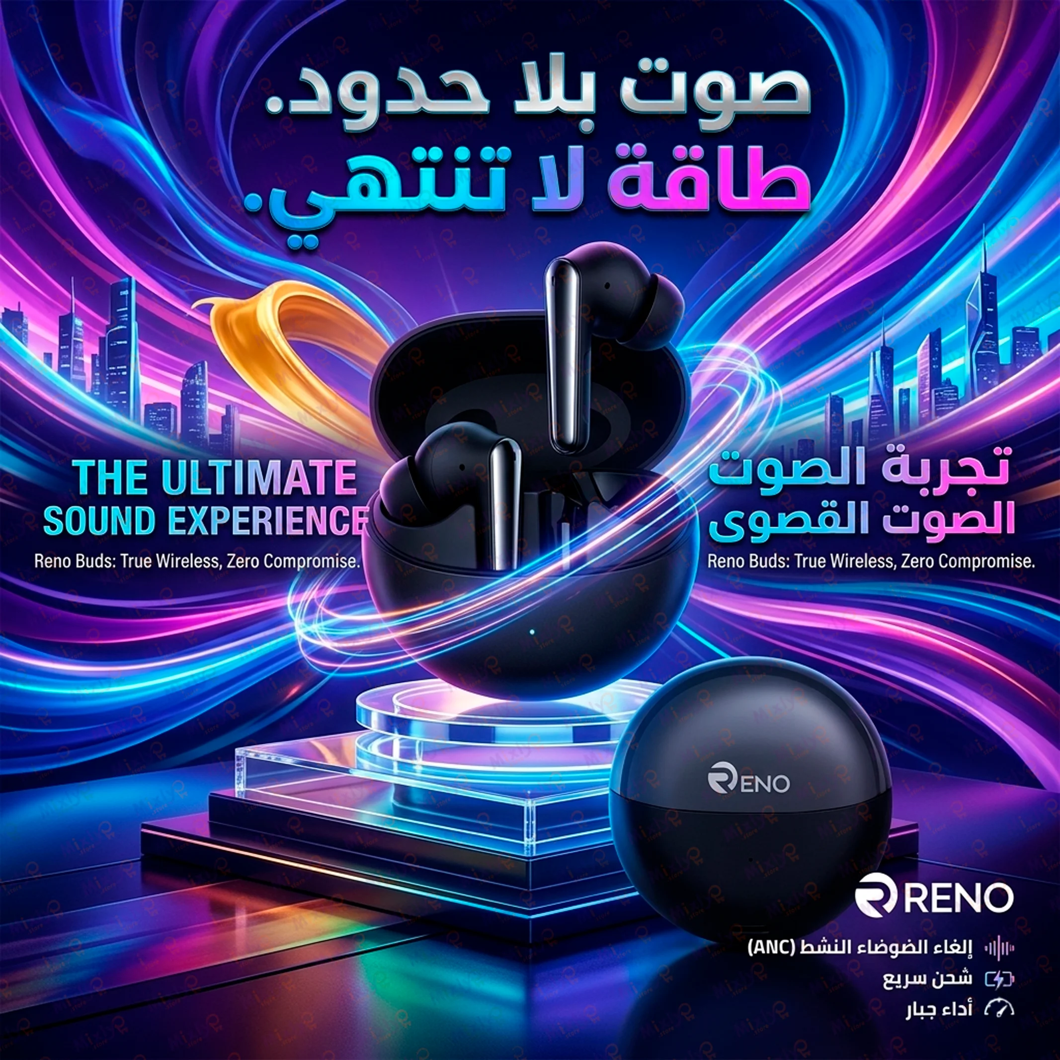 Reno AirPods Black
