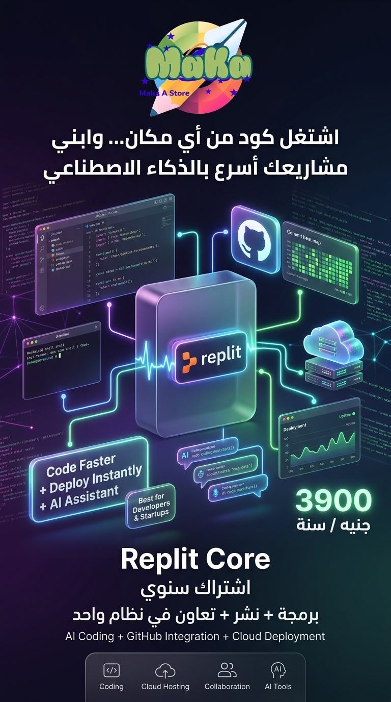 اشتراك Replit Core سنوي