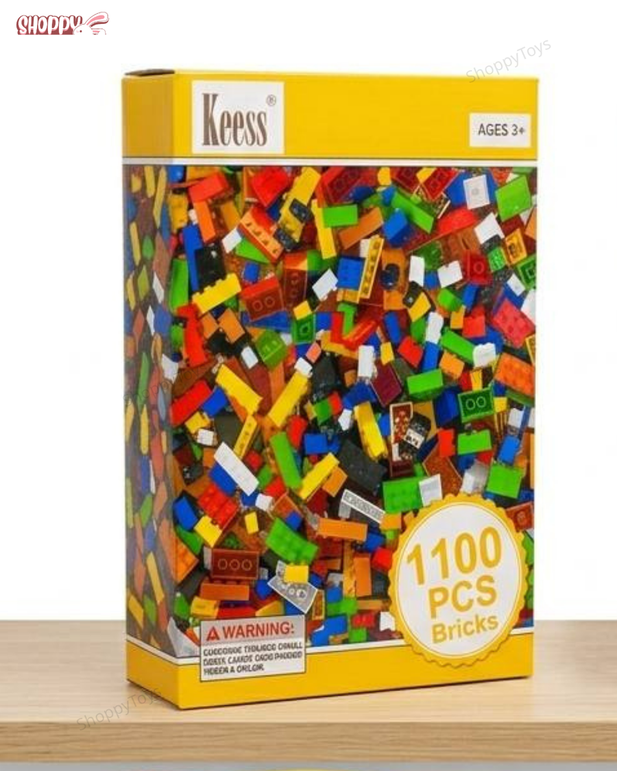 طقم مكعبات بناء Keess المتوافق للأطفال (خيار ٥٠٠ أو ١١٠٠ قطعة)