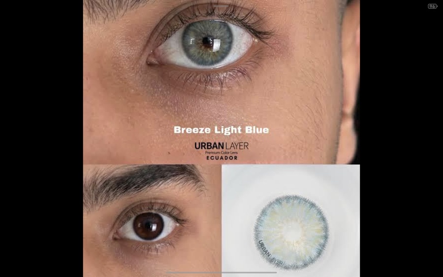 Breeze Light Blue Urban Layer Contact Lenses | One Year
