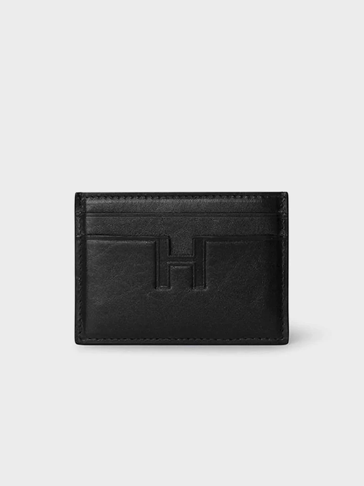 Men's Leather Card Holder With Embossed
