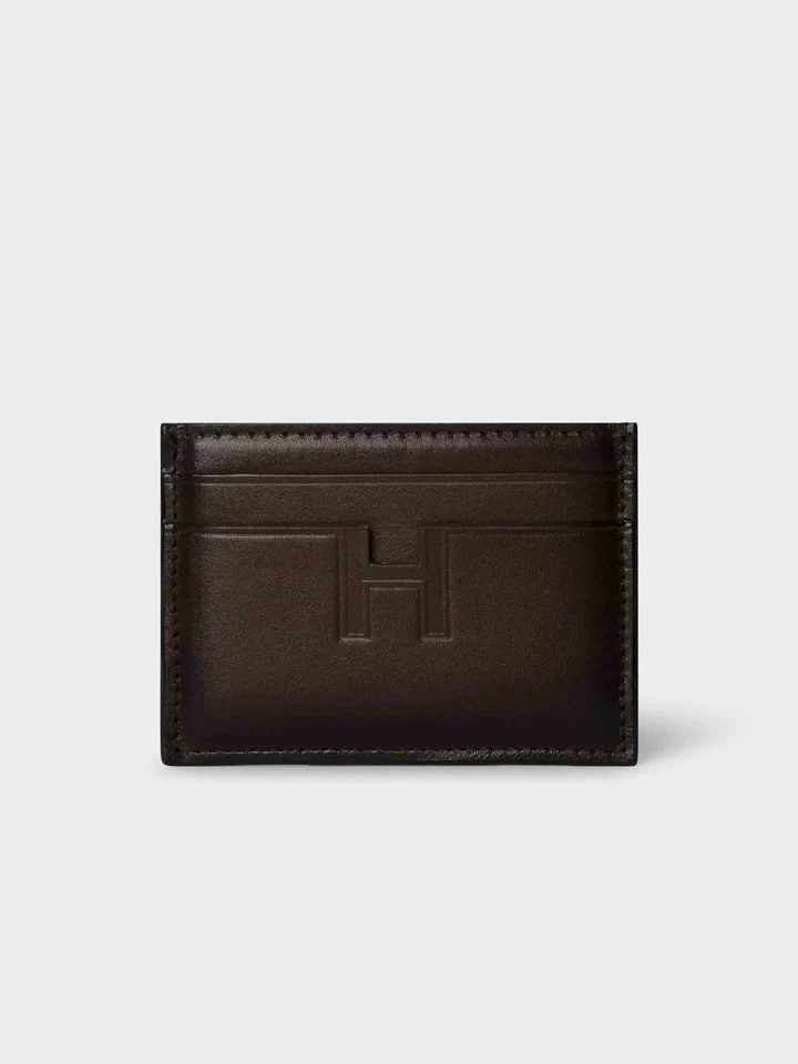Men's Leather Card Holder With Embossed