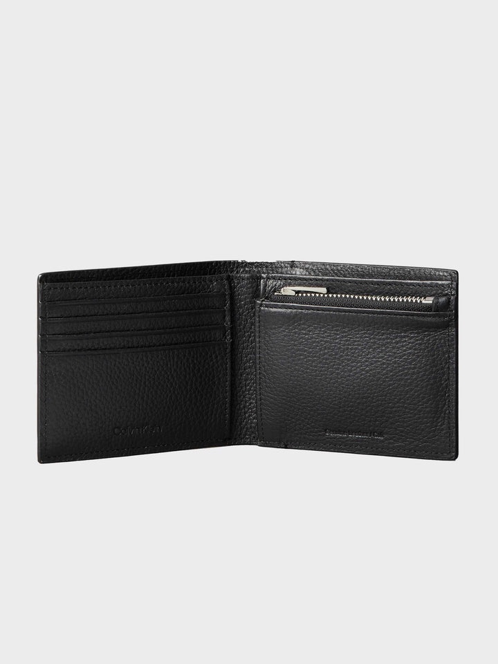  Men's Wallet Leather Billfold W Zip Coin