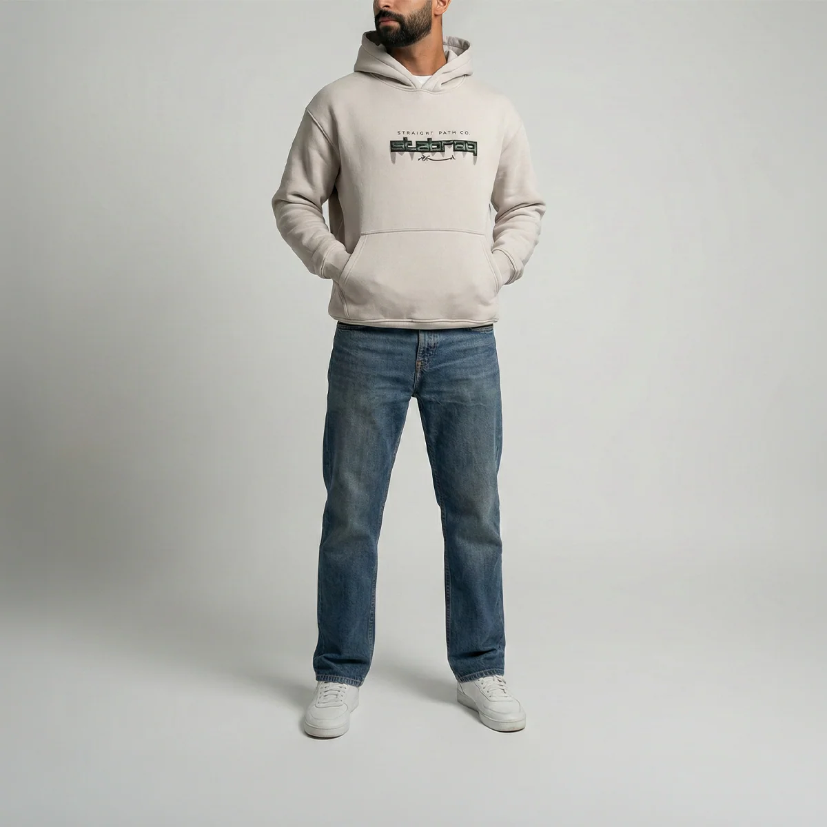 Stabraq Camouflage Hoodie Grey