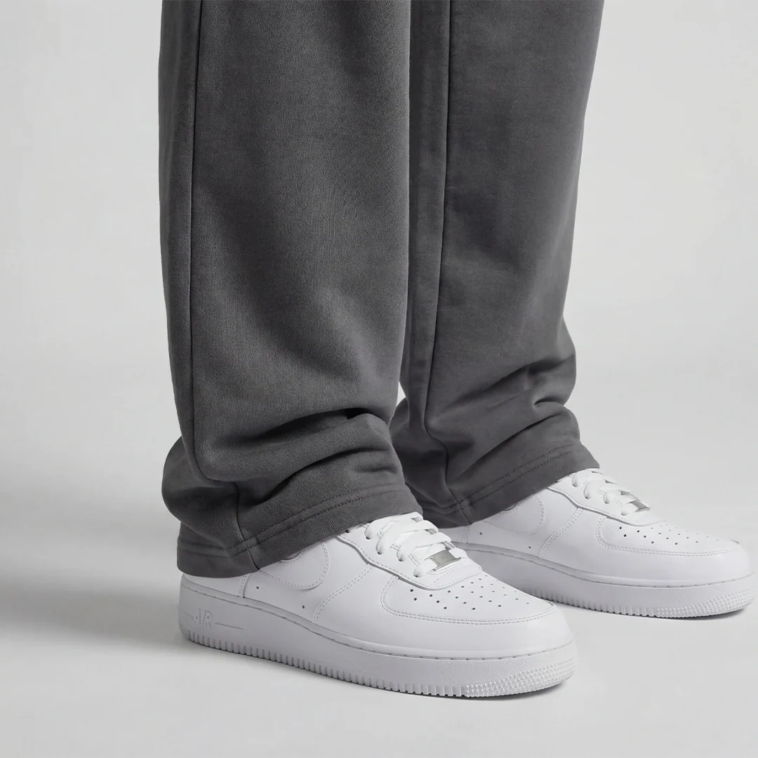 Wide-Leg Sweatpants  Gray