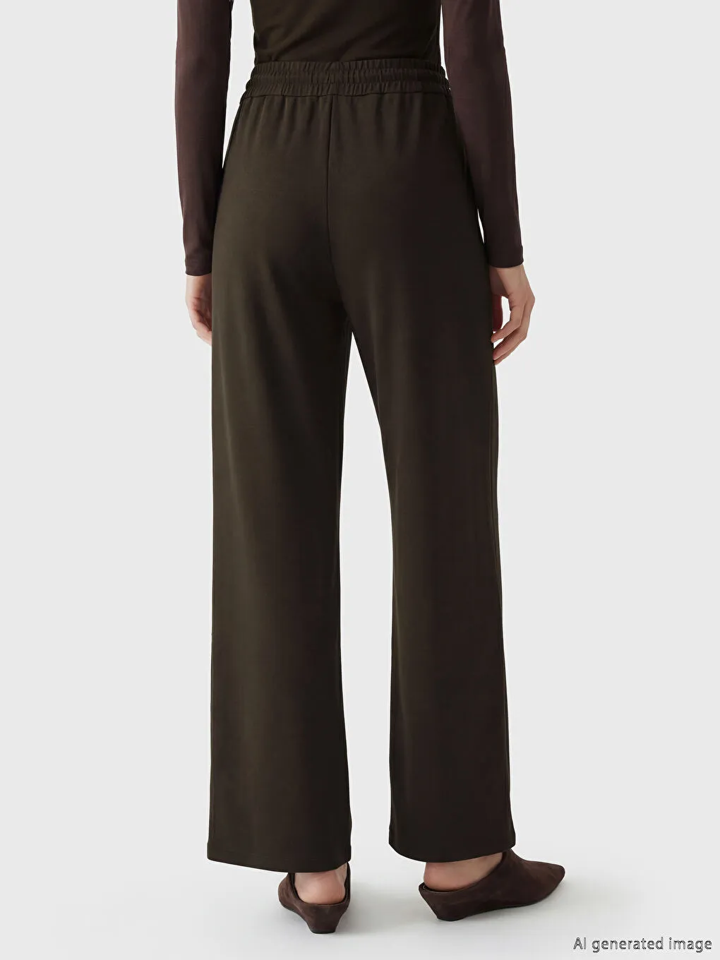 Women's Wide Leg Sweatpants With Elastic Waist
