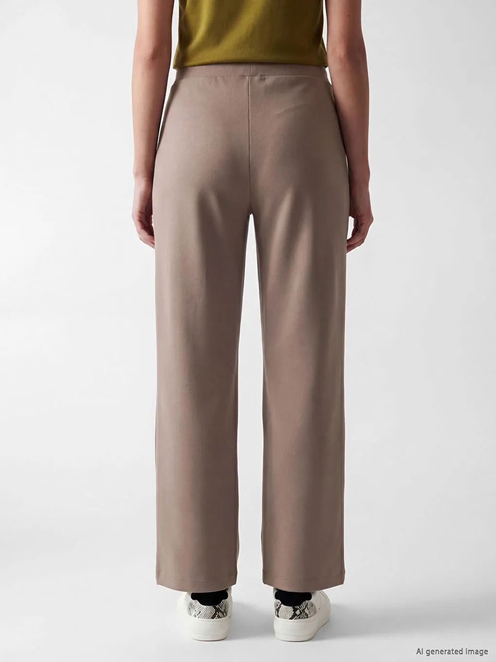 Elastic Waist Wide Leg Women's Sweatpants